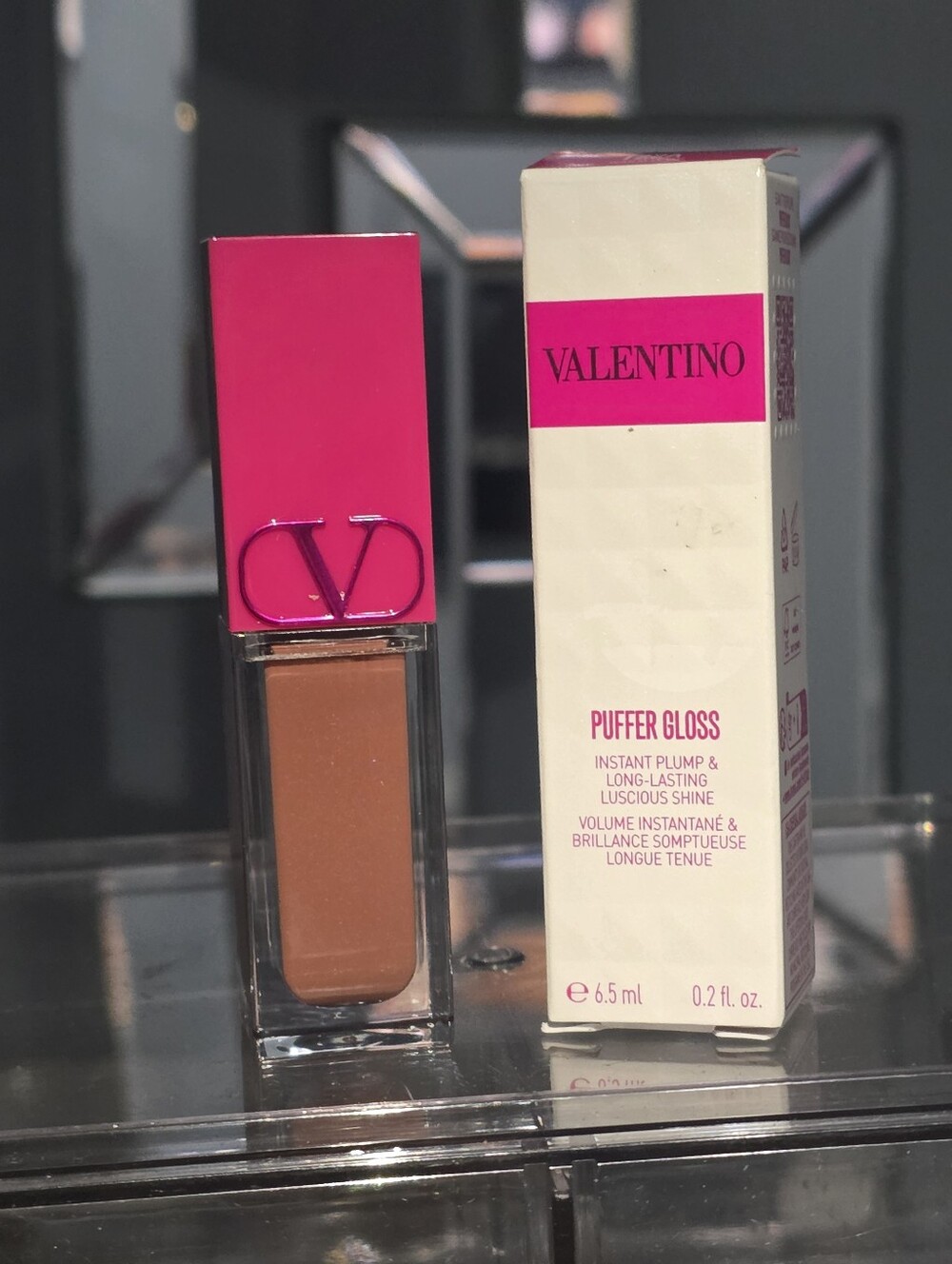 Valentino Beauty Puffer Gloss in 122A Warm It Up - Brand New In Box